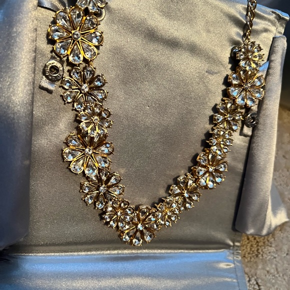 JCREW GOLD DIAMOND FASHION NECKLACE - Picture 2 of 2